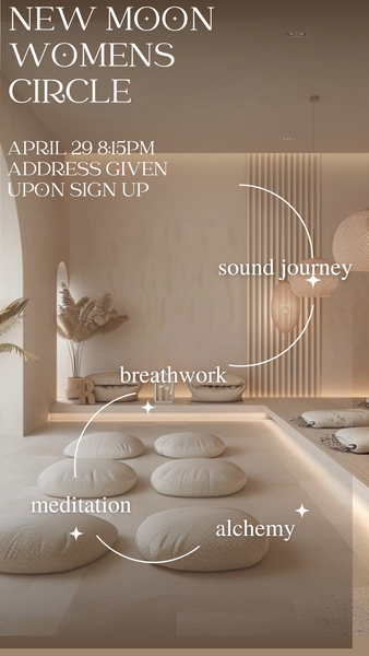 Tuesday April 29th                            Meditation + Breathwork + Sound Journey