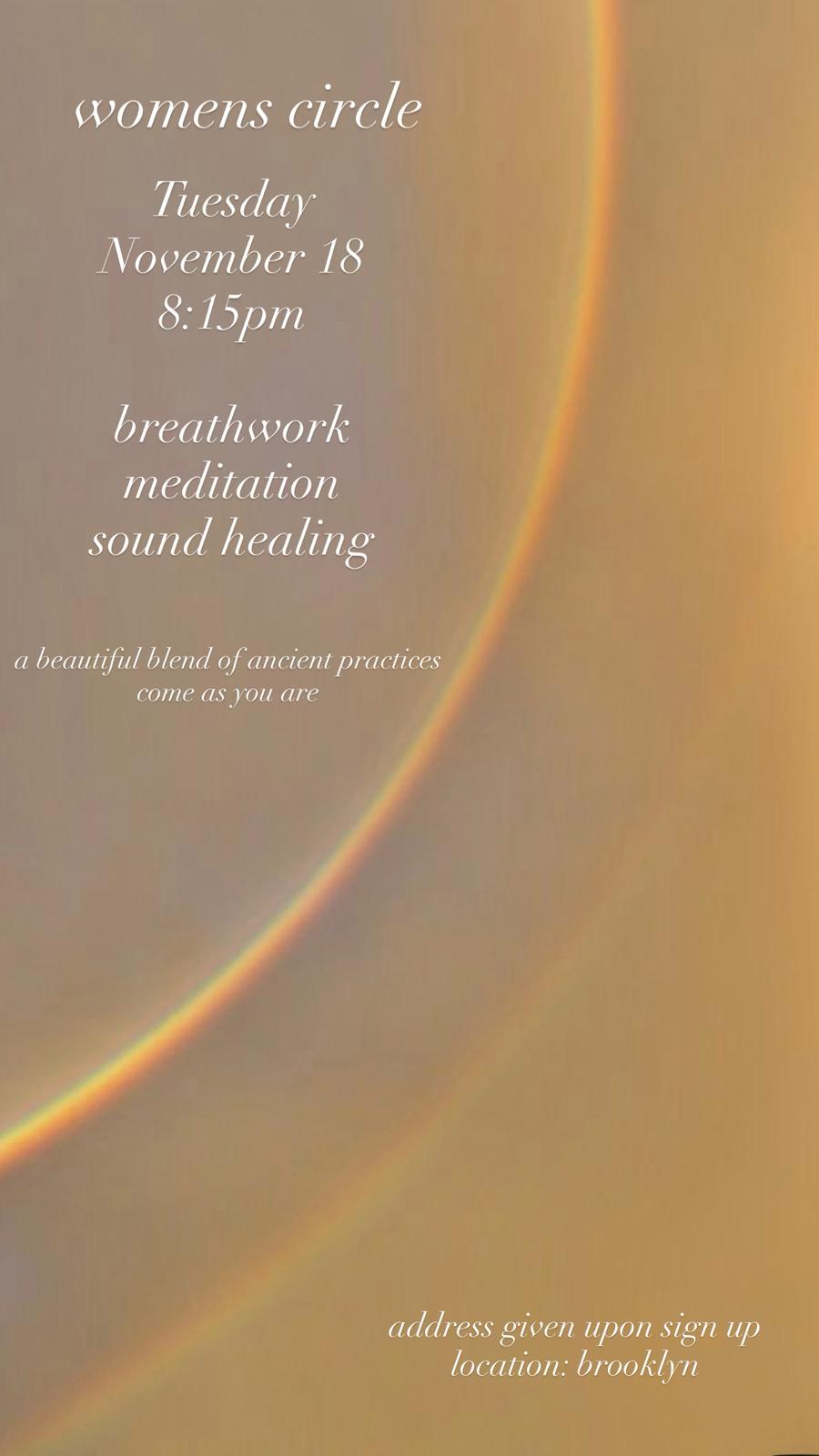 Sacred Women’s Circle